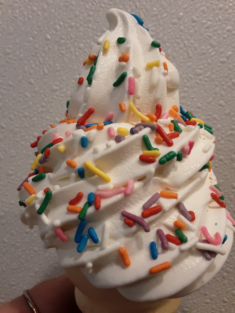 Vanilla Sprinkle Cone